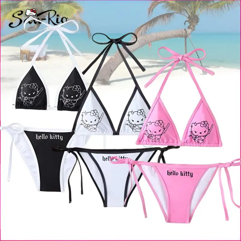 Hello Kitty Swimsuits Women Sexy Bikini Set Female Swimsuits 2Pcs Split Strap Adjustable Swimwear Swimming Summer Swimsuit
Hello Kitty Swimsuits Women Sexy Bikini Set Female Swimsuits 2Pcs Split Strap Adjustable Swimwear Swimming Summer Swimsuit