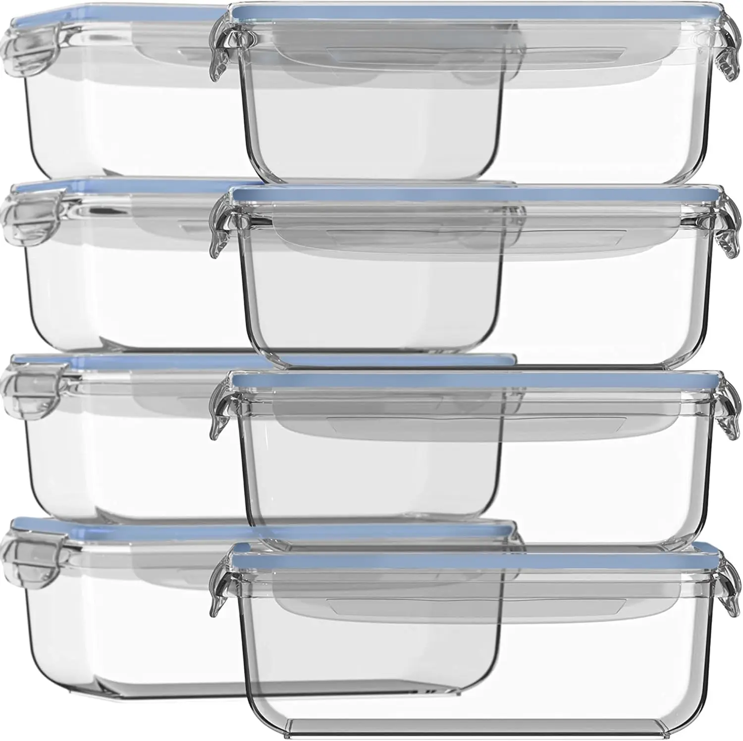 16 Pc (Set of 8) 30 Oz Glass Meal Prep Containers with Lids, Airtight Large Glass Food Storage Containers, Reusable Leak Proof
16 Pc (Set of 8) 30 Oz Glass Meal Prep Containers with Lids, Airtight Large Glass Food Storage Containers, Reusable Leak Proof