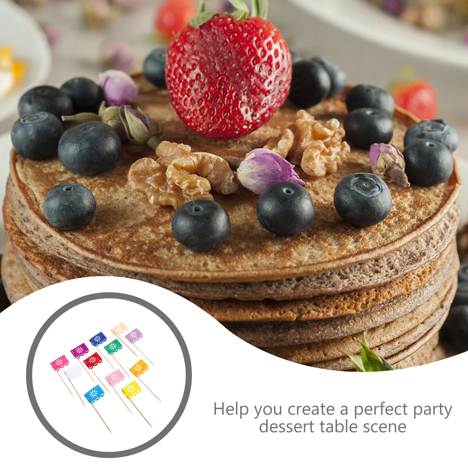 24Pcs Day of The Cake Picks Colorful Cupcake Topper Perfect Halloween Dessert Decoration Fun Photo Prop Supplies
24Pcs Day of The Cake Picks Colorful Cupcake Topper Perfect Halloween Dessert Decoration Fun Photo Prop Supplies