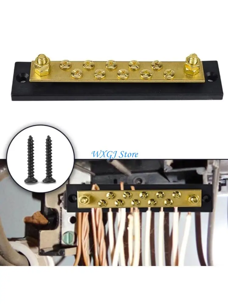 37JE 10 Post Power Distribution Block Terminal Screw Bus Bar Battery Junction Block
37JE 10 Post Power Distribution Block Terminal Screw Bus Bar Battery Junction Block