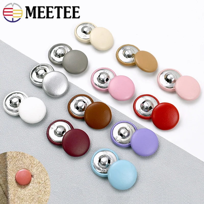 20Pcs Meetee 11-28mm Colored Leather Covered Buttons for Clothing Decorative Button Jacket Coat Round Buckle Sewing Accessories
20Pcs Meetee 11-28mm Colored Leather Covered Buttons for Clothing Decorative Button Jacket Coat Round Buckle Sewing Accessories
