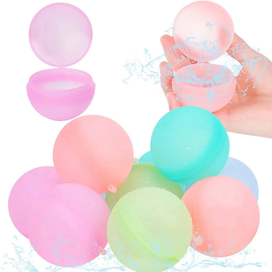 Reusable Water Balloons Quick Fill Self Sealing WaterBomb Splash Balls Toy Outdoor Summer for Kids Swimming Pool Water Balls
Reusable Water Balloons Quick Fill Self Sealing WaterBomb Splash Balls Toy Outdoor Summer for Kids Swimming Pool Water Balls