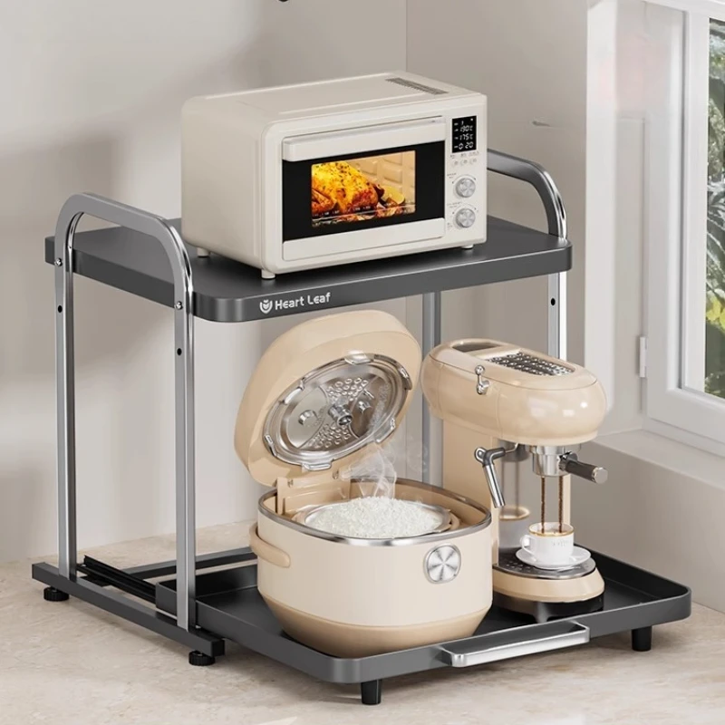 Slide-Out Microwave Rack 2-Tier Pullable Countertop Shelf for Rice Cooker & Oven Holders Multifunctional Kitchen Storage Stand
Slide-Out Microwave Rack 2-Tier Pullable Countertop Shelf for Rice Cooker & Oven Holders Multifunctional Kitchen Storage Stand