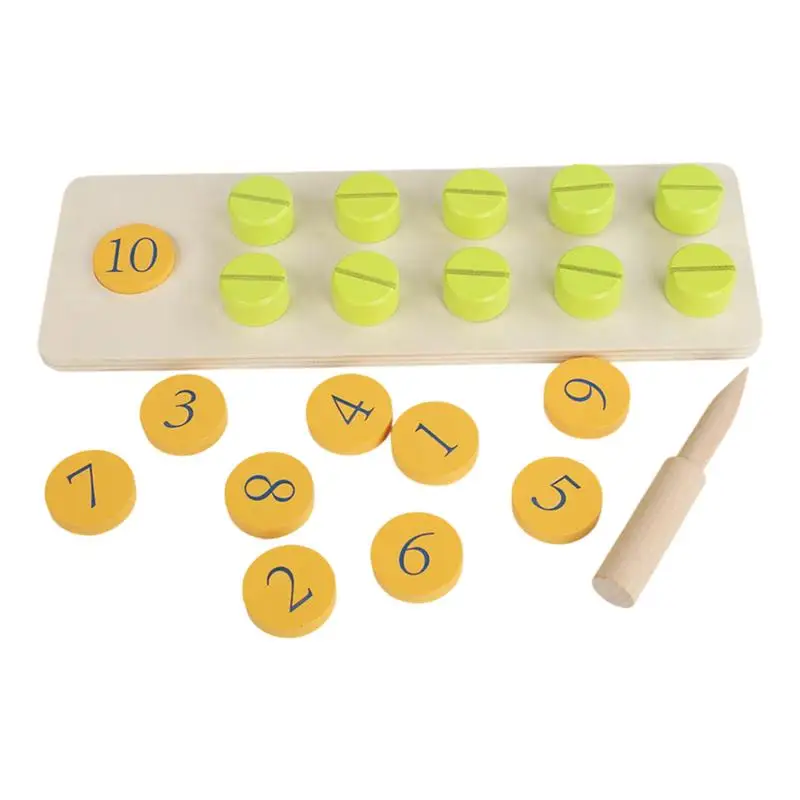 Wooden Screw Toy Educational Interactive Funny Board Counting Nut Game Learning Number Tracing Toy For Boys Girls Kids At Home
Wooden Screw Toy Educational Interactive Funny Board Counting Nut Game Learning Number Tracing Toy For Boys Girls Kids At Home