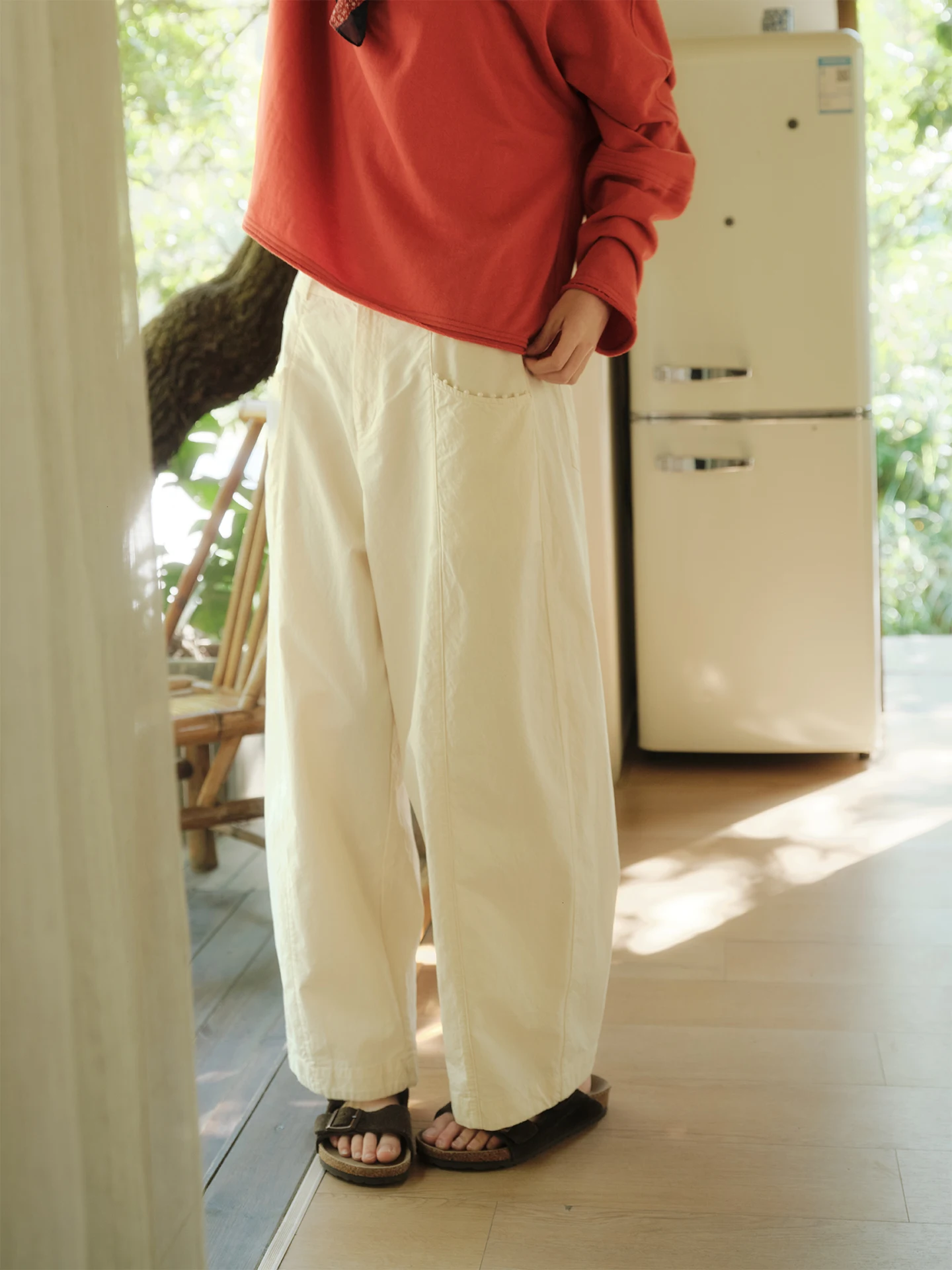 Slimming Effect Straight Leg Cotton Pants Loose Casual Women's Spring Summer High Waist Pure Color Design Comfortable Fit Tro...
Slimming Effect Straight Leg Cotton Pants Loose Casual Women's Spring Summer High Waist Pure Color Design Comfortable Fit Tro...