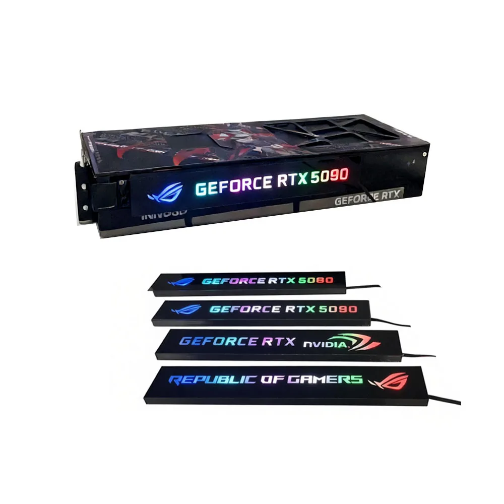 Боковая панель освещения графического процессора 5090, настраиваемая видеокарта ARGB 5 В, 3 контакта, декоративная световая панель RGB AURA SYNC MOD 5080 4090, пластина VGA
Боковая панель освещения графического процессора 5090, настраиваемая видеокарта ARGB 5 В, 3 контакта, декоративная световая панель RGB AURA SYNC MOD 5080 4090, пластина VGA