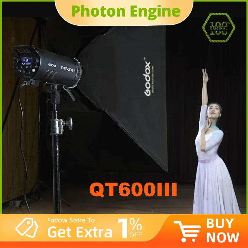 Godox QT600III 600 Вт, 1/8000 с, высокоскоростная синхронизация, студийная вспышка, стробоскоп, встроенная беспроводная система 2,4G + светодиодная моделирующая лампа 40 Вт
Godox QT600III 600 Вт, 1/8000 с, высокоскоростная синхронизация, студийная вспышка, стробоскоп, встроенная беспроводная система 2,4G + светодиодная моделирующая лампа 40 Вт