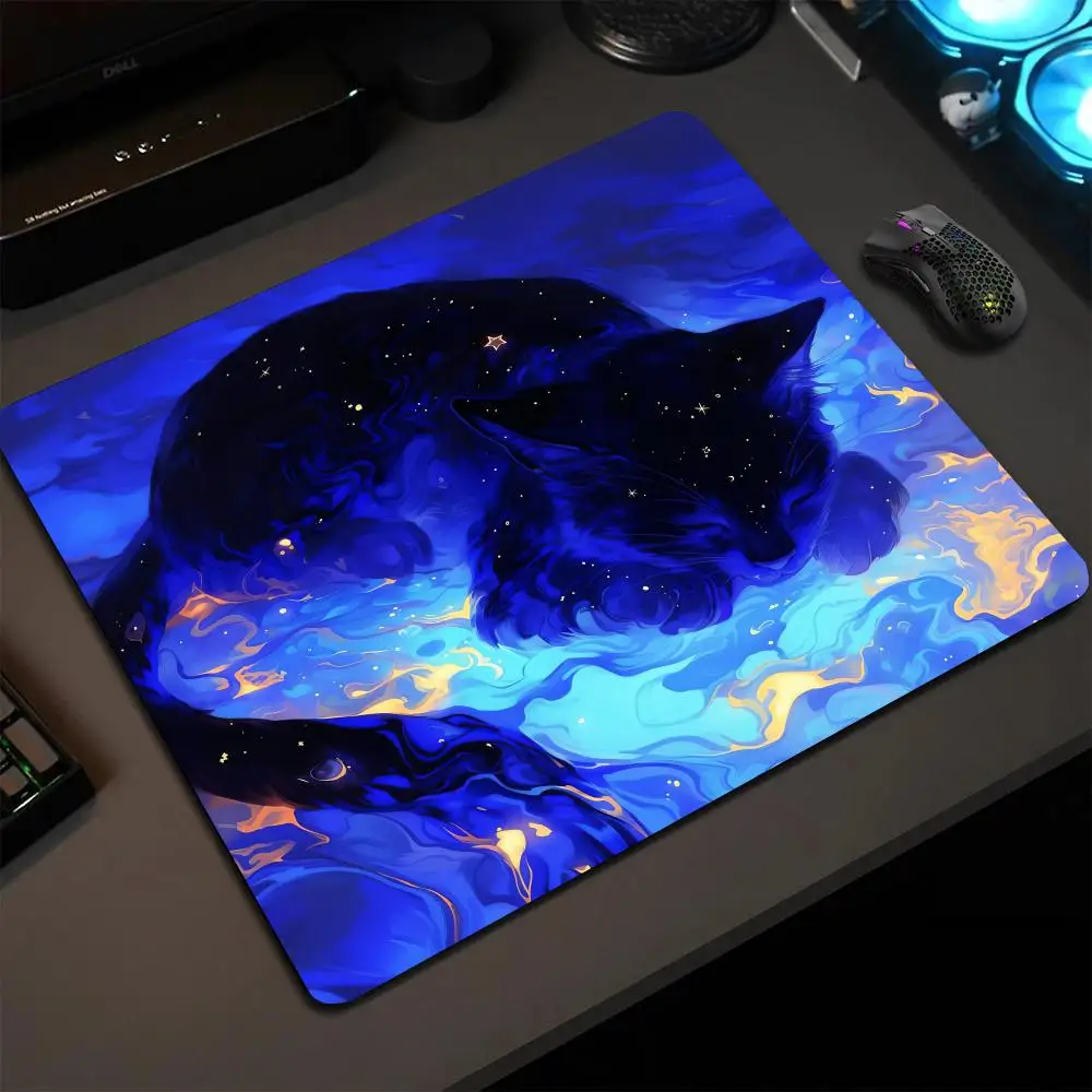 Коврик для мыши Magic Black Cat 40X45 см, большой квадратный коврик для компьютерной офисной игры, настольные коврики, резиновые противоскользящие коврики для мыши, маленький декор, настольные коврики
Коврик для мыши Magic Black Cat 40X45 см, большой квадратный коврик для компьютерной офисной игры, настольные коврики, резиновые противоскользящие коврики для мыши, маленький декор, настольные коврики