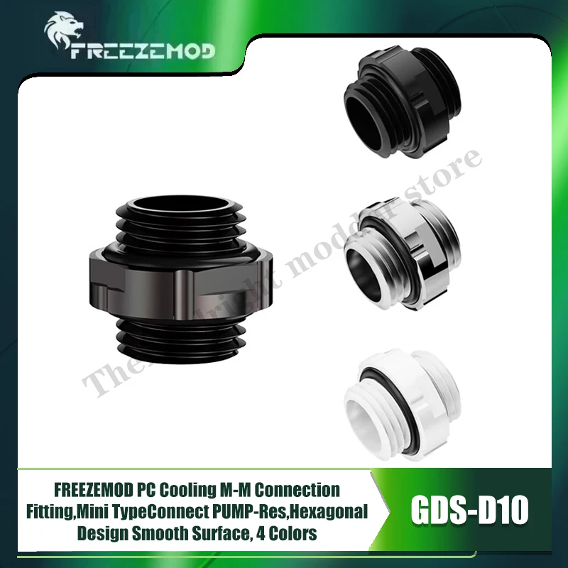 FREEZEMOD Охлаждающий фитинг M-M для ПК, мини-тип Connect PUMP-Res, шестиугольная конструкция, гладкая поверхность, 4 цвета GDS-D10
FREEZEMOD Охлаждающий фитинг M-M для ПК, мини-тип Connect PUMP-Res, шестиугольная конструкция, гладкая поверхность, 4 цвета GDS-D10