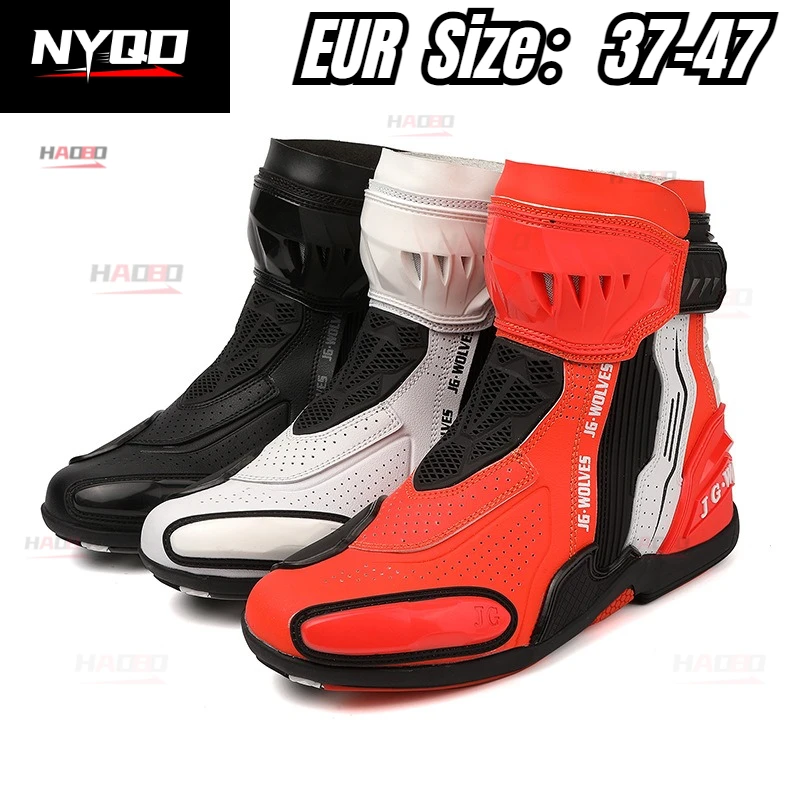 Motorcycle Boots Racing Riding Shoes Breathable Anti Slip TPU Protective Motobike Travelling Boots Four Seasons with Mesh 37-47
Motorcycle Boots Racing Riding Shoes Breathable Anti Slip TPU Protective Motobike Travelling Boots Four Seasons with Mesh 37-47