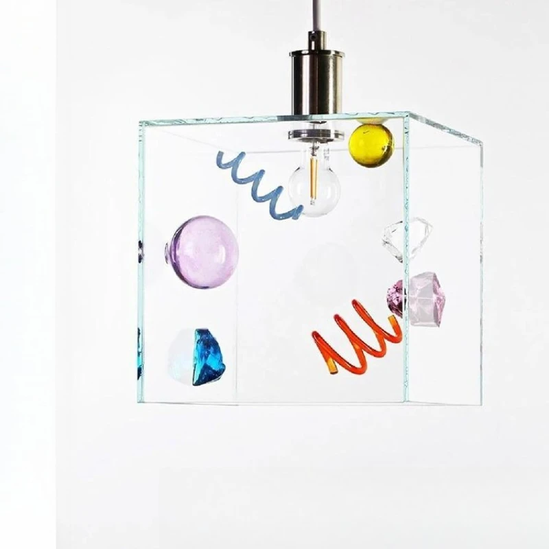 Glass small chandelier bedside entrance bedroom simple fishing line lamp
Glass small chandelier bedside entrance bedroom simple fishing line lamp