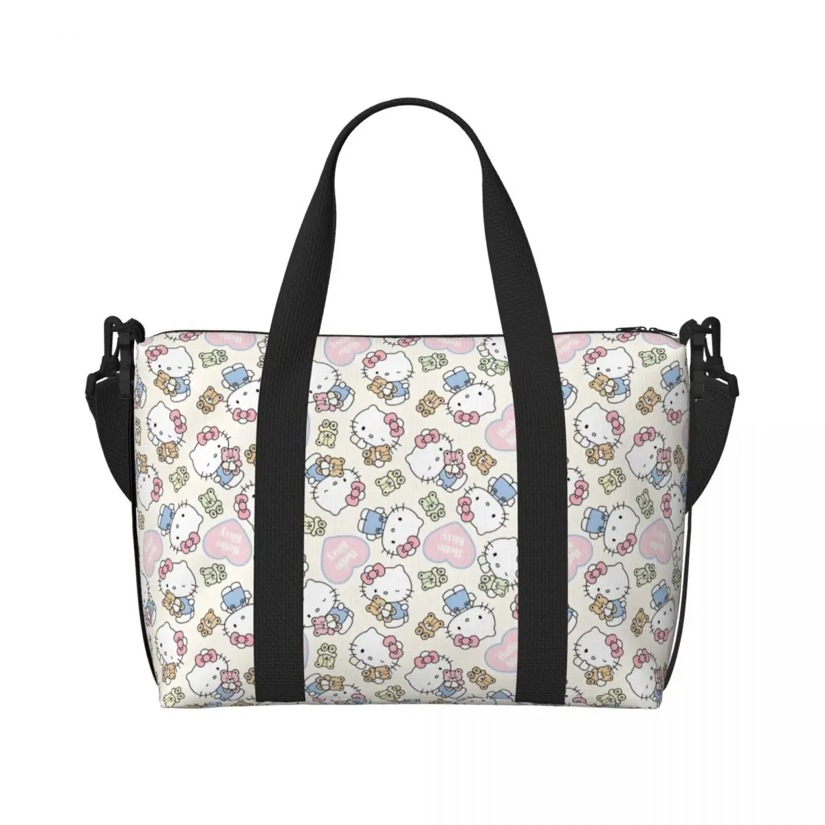 Custom Hello Kitty Tote Bag Women Large Capacity Pink Kawaii Cartoon Beach Gym Travel Bags 
Custom Hello Kitty Tote Bag Women Large Capacity Pink Kawaii Cartoon Beach Gym Travel Bags