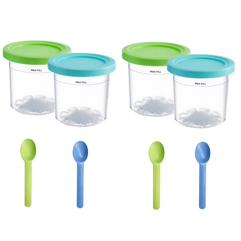 4Pcs Ice Cream Pints Cups For NINJA- CREAMI NC299AMZ/NC300S Series Ice Cream Maker Replacements Storage Jar With Lidsglobal Stoc
4Pcs Ice Cream Pints Cups For NINJA- CREAMI NC299AMZ/NC300S Series Ice Cream Maker Replacements Storage Jar With Lidsglobal Stoc