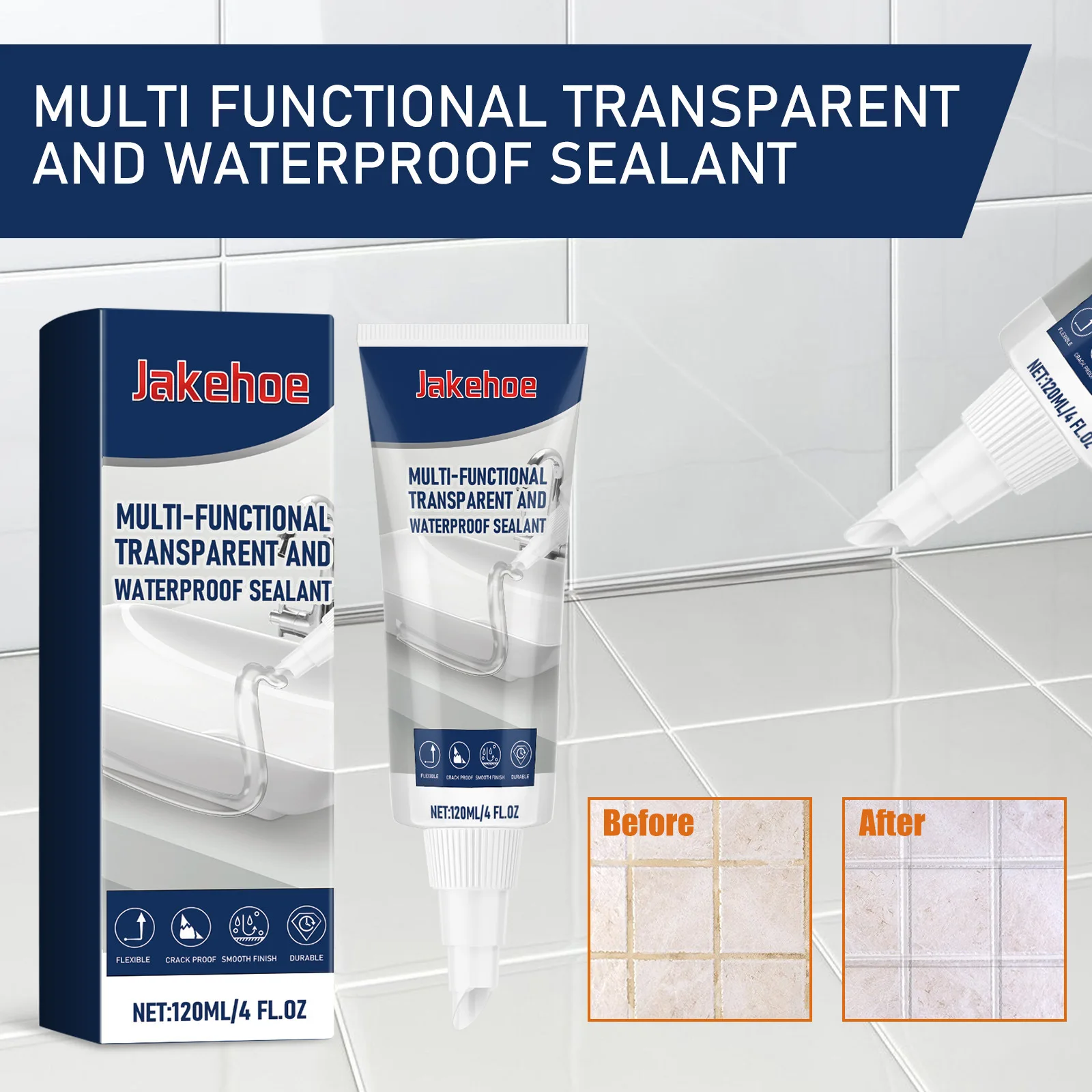 120ml Multi - Functional Anti - Mold Waterproof Sealant for Home Wall Floor Tile Seams Cleans Removes Dirt and Waterproofs
120ml Multi - Functional Anti - Mold Waterproof Sealant for Home Wall Floor Tile Seams Cleans Removes Dirt and Waterproofs
