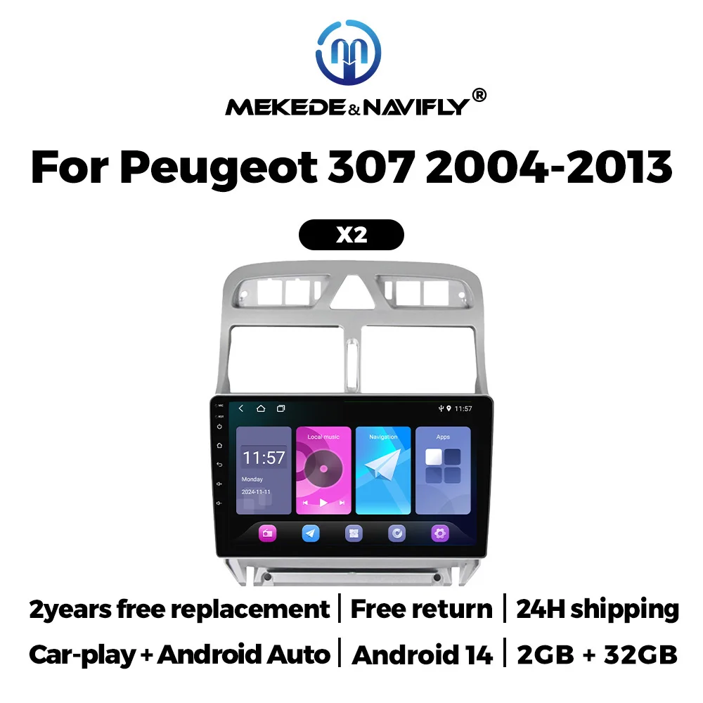 NaviFly 32G Car Radio For Peugeot 307 307CC 307SW 2002 -2013 Wireless CarPlay Android Auto intelligent systems No 2 din 2din DVD
NaviFly 32G Car Radio For Peugeot 307 307CC 307SW 2002 -2013 Wireless CarPlay Android Auto intelligent systems No 2 din 2din DVD