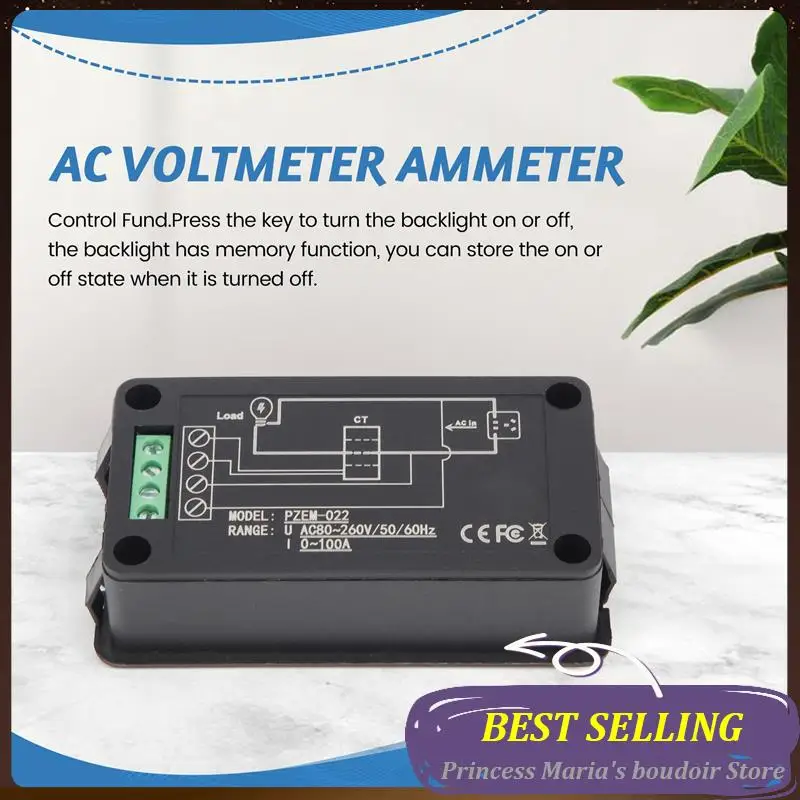 AB30-Newest AC 6In1 220V 100A Single Phase Digital Panel Amp Volt Current Meter Watt Kwh Power Factor Meter With Coil CT
AB30-Newest AC 6In1 220V 100A Single Phase Digital Panel Amp Volt Current Meter Watt Kwh Power Factor Meter With Coil CT