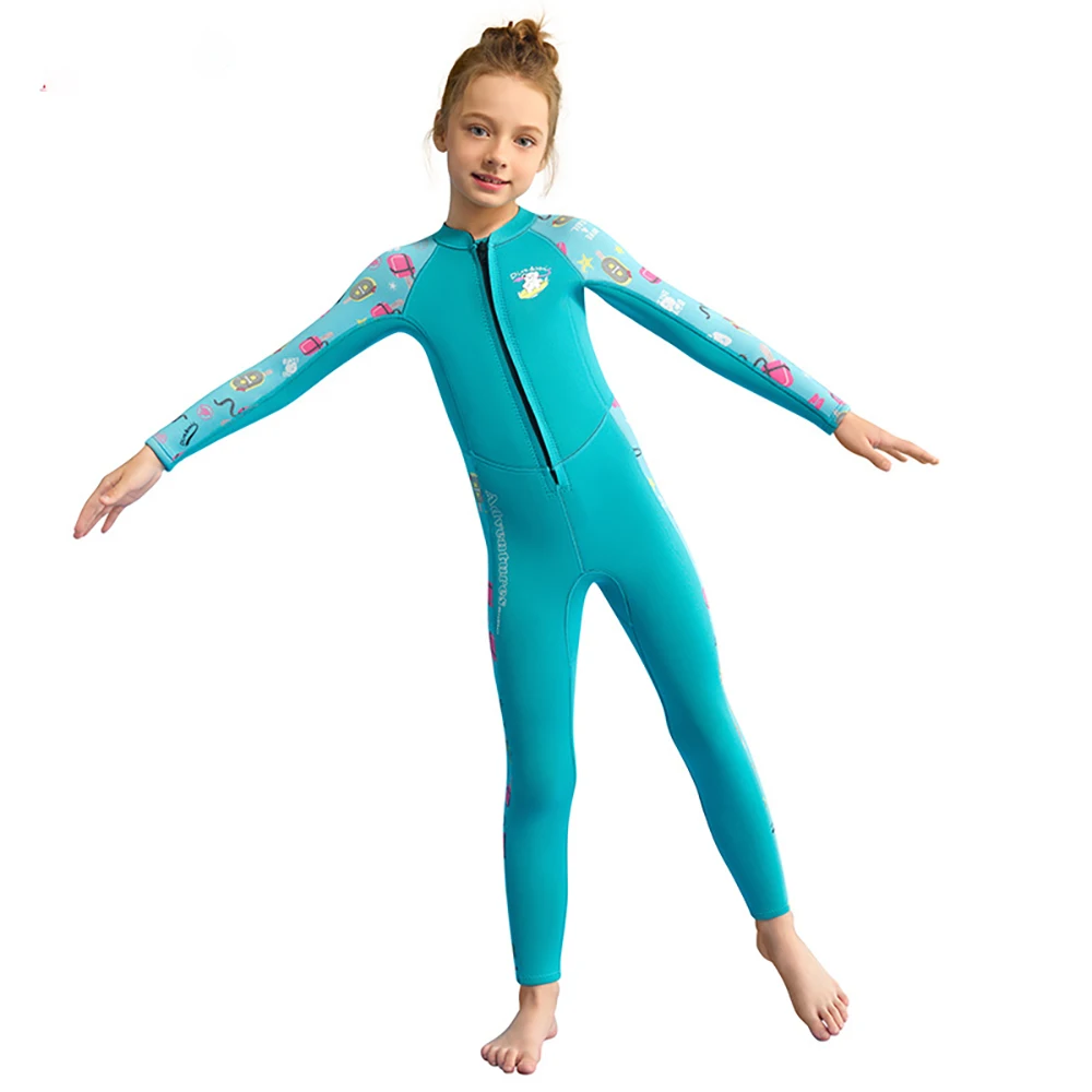 1.5mm Neoprene Wetsuits Girls Swimwear Long Sleeves One Piece Bathing Suit Zippered Rash Guards Beach Thickness Swimsuits
1.5mm Neoprene Wetsuits Girls Swimwear Long Sleeves One Piece Bathing Suit Zippered Rash Guards Beach Thickness Swimsuits