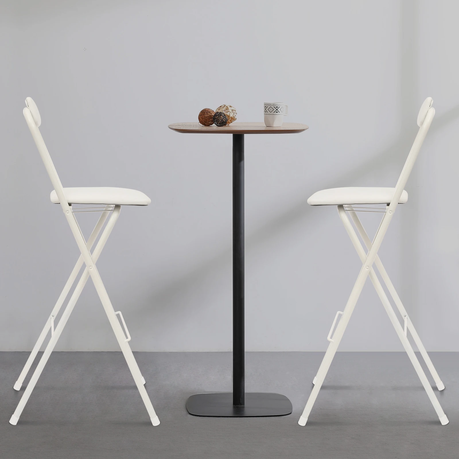 2 pcs White Color 75cm (29.53in) High Seat Portable Folding Stool for Bar - Comfortable Travel Size Chair with Carry Handle
2 pcs White Color 75cm (29.53in) High Seat Portable Folding Stool for Bar - Comfortable Travel Size Chair with Carry Handle