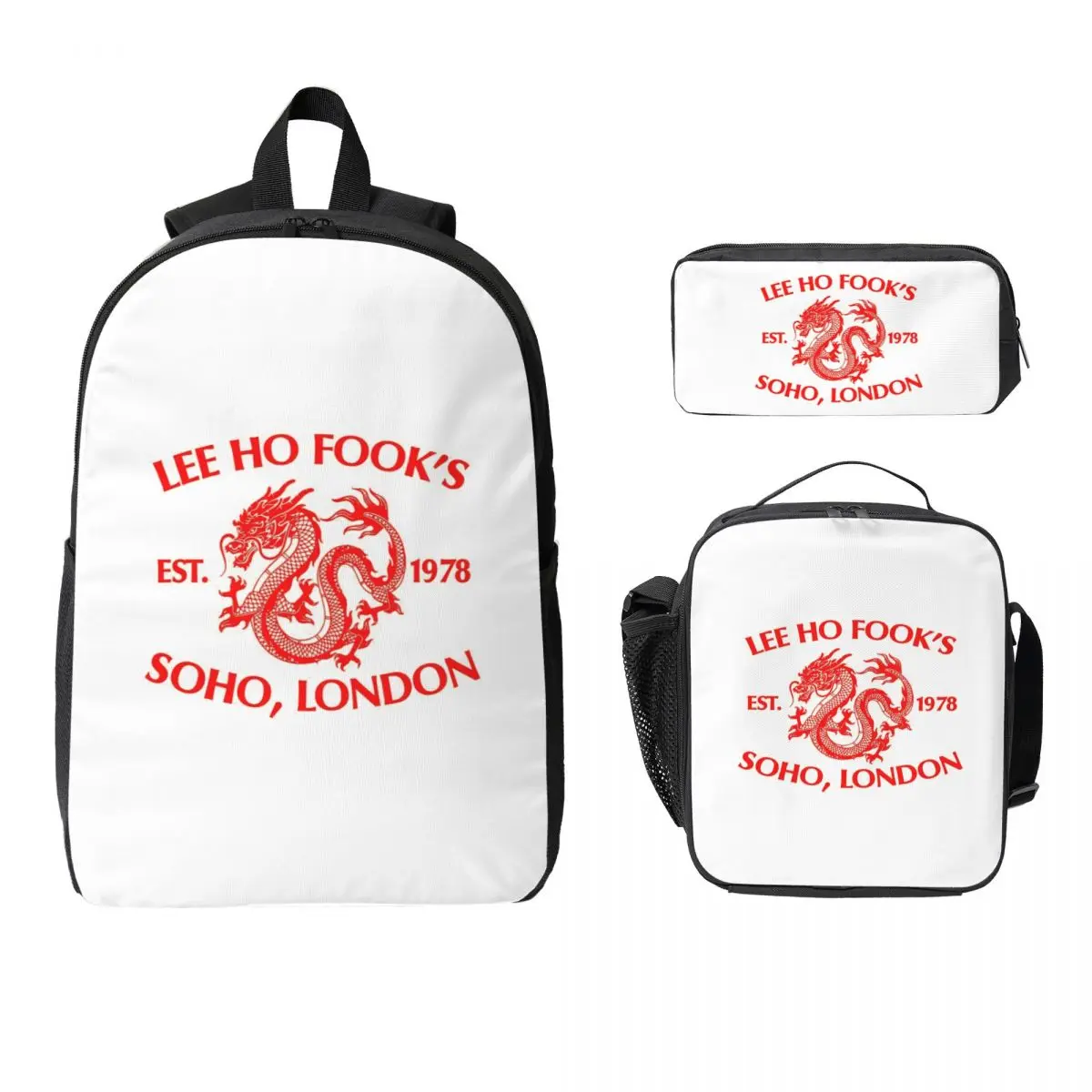 Lee Ho Fook's Backpack Boys Girls BookBag School Bag Laptop Shoulder Bags 3ps Insulated Lunch Bag Pencil Case
Lee Ho Fook's Backpack Boys Girls BookBag School Bag Laptop Shoulder Bags 3ps Insulated Lunch Bag Pencil Case