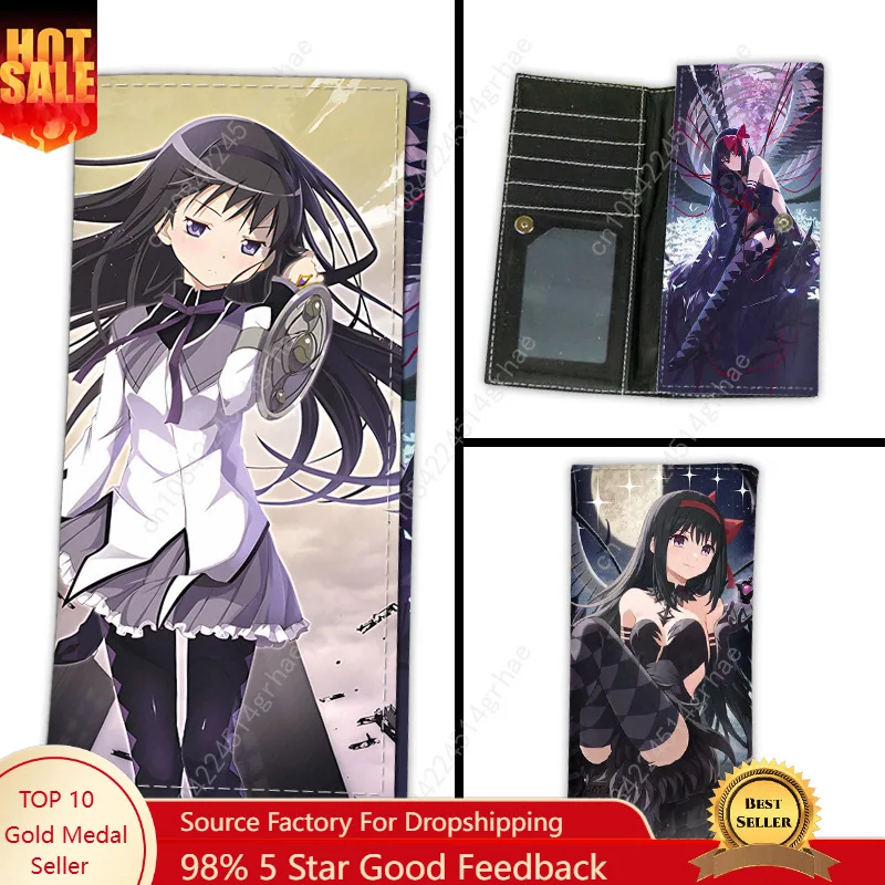 Anime Puella Magi Madoka Magica Homura Akemi Long Women Wallet Madoka Kaname Synthetic PU Leather Purse
Anime Puella Magi Madoka Magica Homura Akemi Long Women Wallet Madoka Kaname Synthetic PU Leather Purse