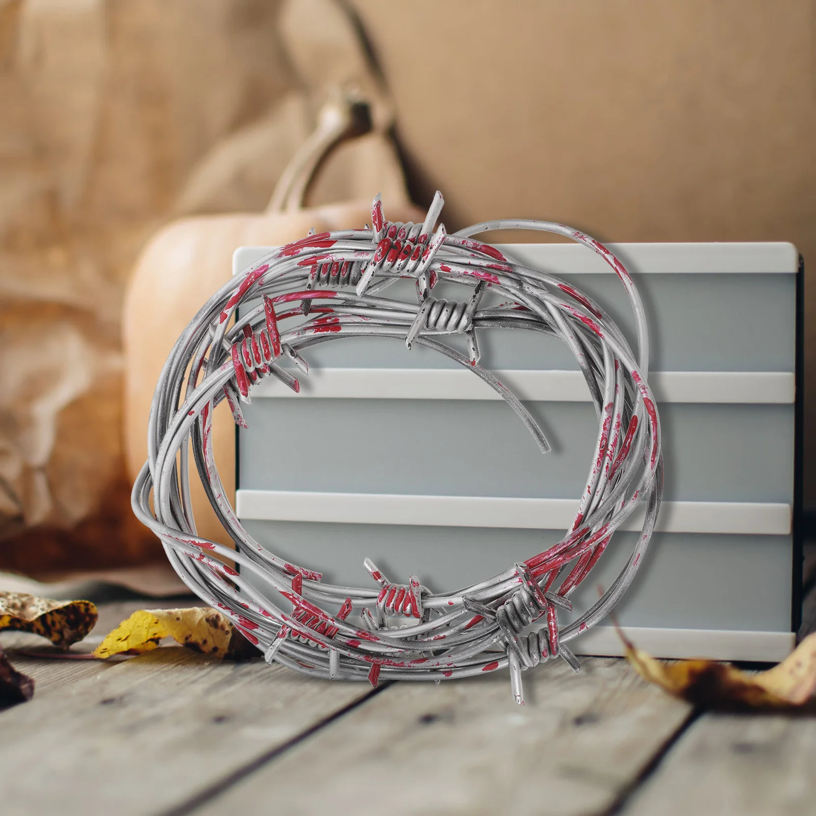 2.4M Fake Barbed Wire Plastic Decoration for Halloween Party Barbed Wires Ornaments Haunted Prop Home Event Decor
2.4M Fake Barbed Wire Plastic Decoration for Halloween Party Barbed Wires Ornaments Haunted Prop Home Event Decor