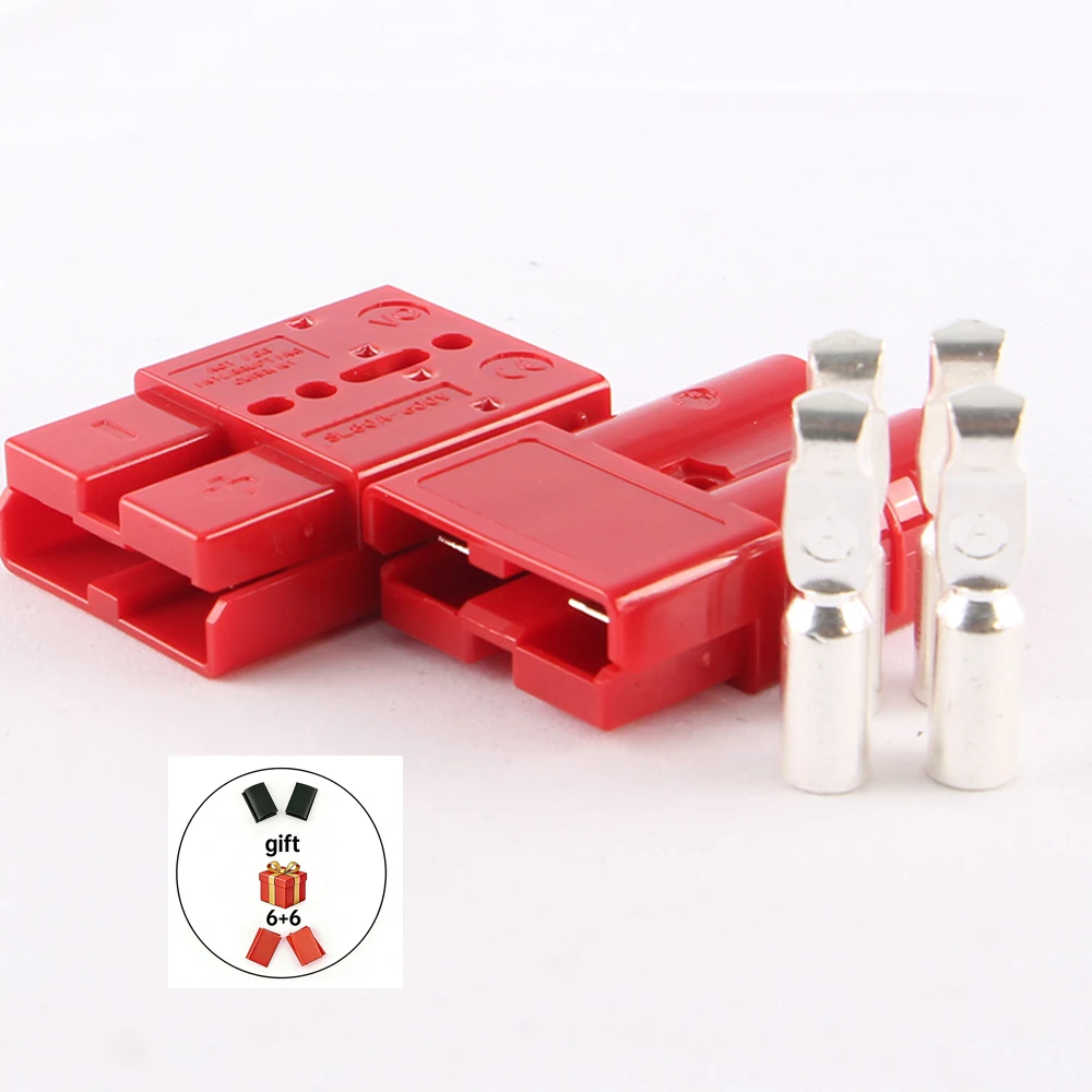 80A 2-Pole Grey/Red Quick Connect/Disconnect Battery Connector 2/4Pack, Battery Cable Quick Disconnect Plug
80A 2-Pole Grey/Red Quick Connect/Disconnect Battery Connector 2/4Pack, Battery Cable Quick Disconnect Plug