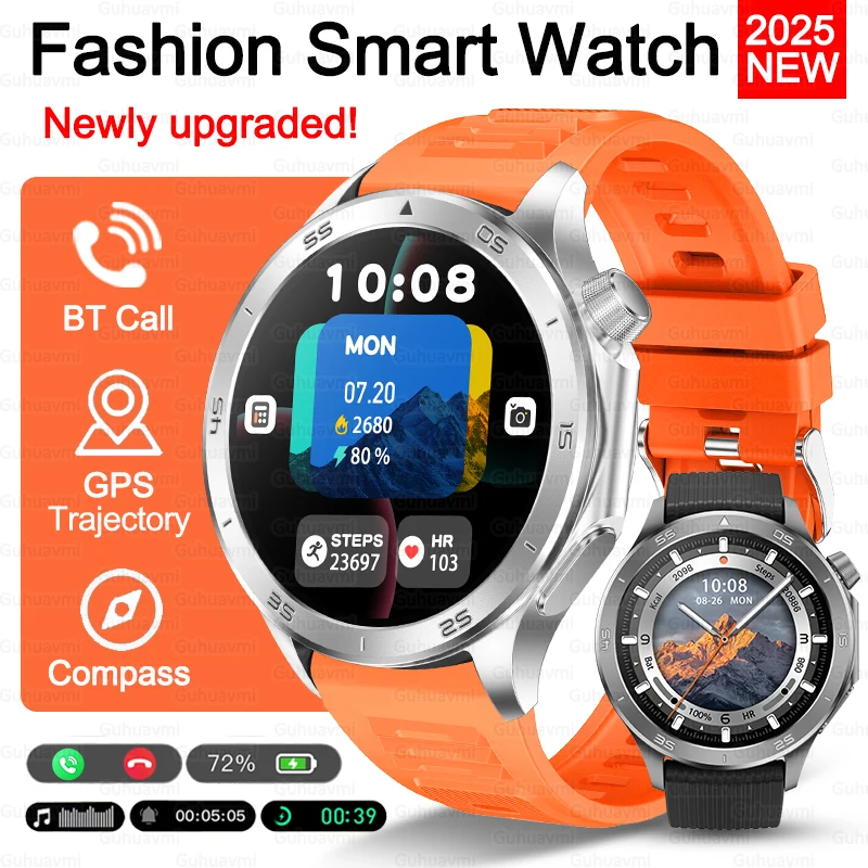 2025 New Business Smartwatch AMOLED Screen AOD Bluetooth Call Heart Rate Compass GPS Track IP68 Waterproof Smart Watch Men Women
2025 New Business Smartwatch AMOLED Screen AOD Bluetooth Call Heart Rate Compass GPS Track IP68 Waterproof Smart Watch Men Women