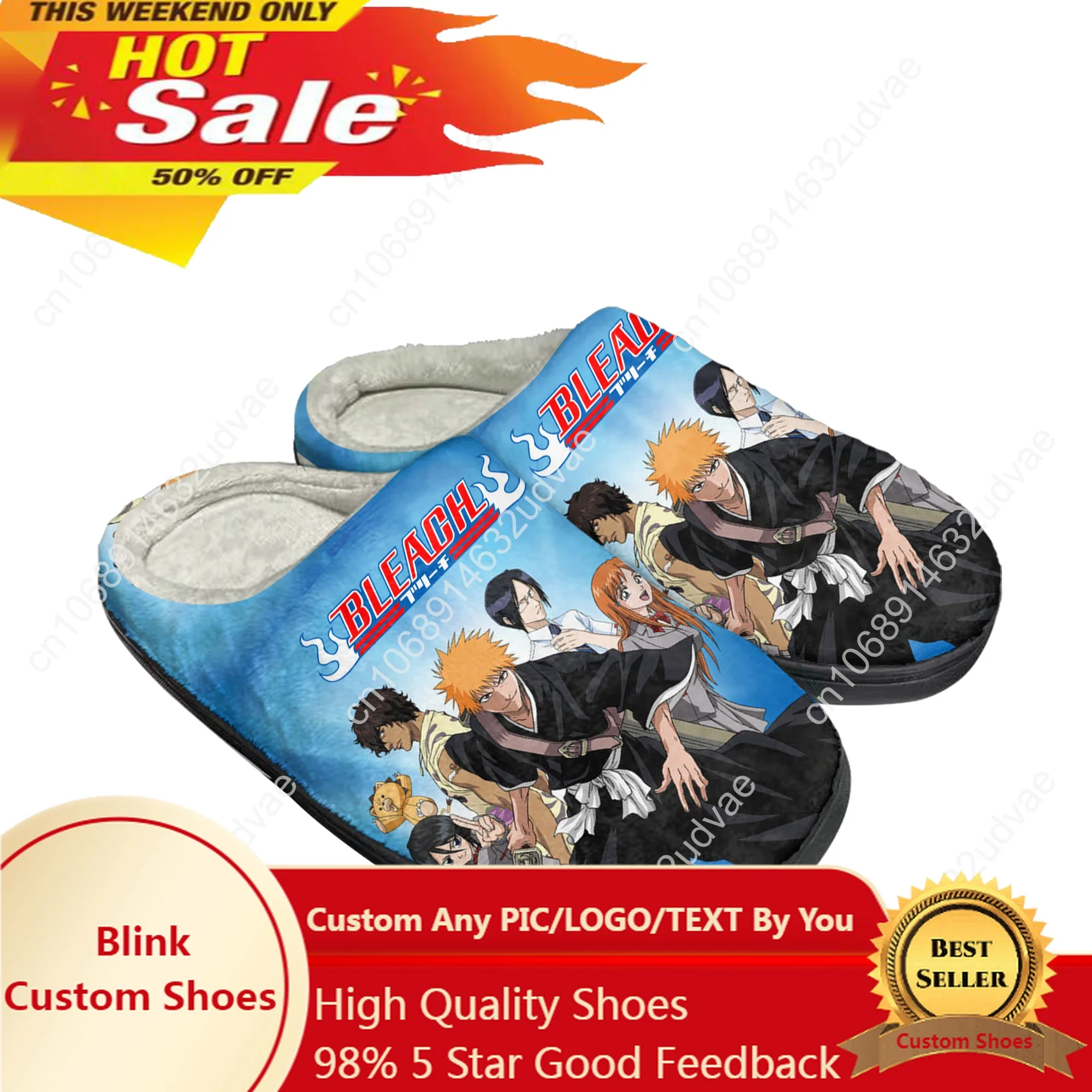 Bleach Kurosaki Ichigo Home Cotton Custom Slippers Mens Womens Sandals Plush Bedroom Casual Keep Warm Shoes Thermal Slipper
Bleach Kurosaki Ichigo Home Cotton Custom Slippers Mens Womens Sandals Plush Bedroom Casual Keep Warm Shoes Thermal Slipper