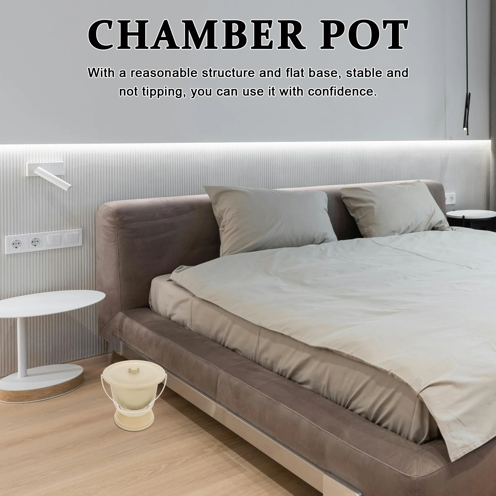 Chamber Pot With Lid Night Urine Pot For Elderly Disabled Portable Plastic Spittoon Durable Lightweight Household 
Chamber Pot With Lid Night Urine Pot For Elderly Disabled Portable Plastic Spittoon Durable Lightweight Household