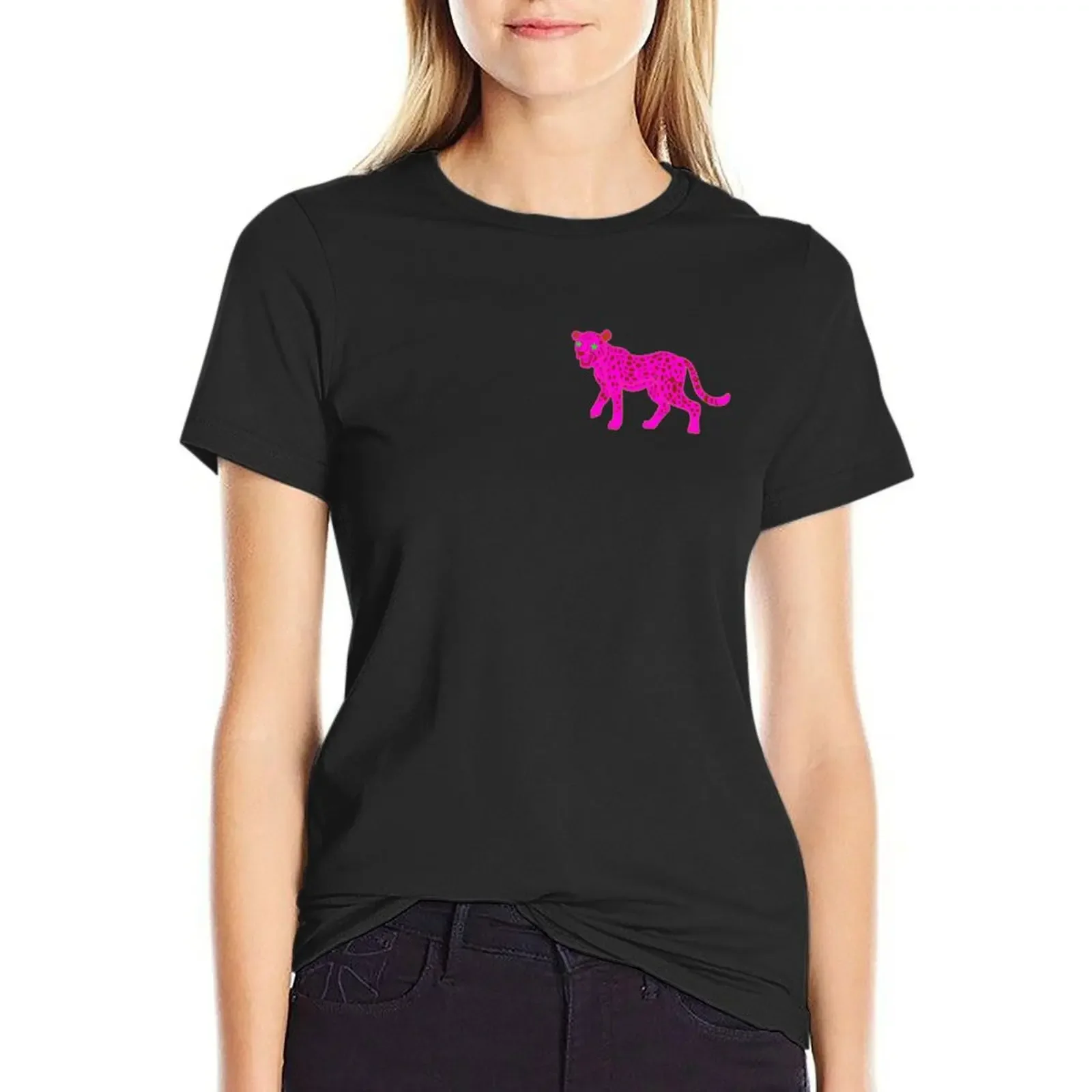 Pink Leopard with Star Eyes T-Shirt sweat cute clothes quick-drying oversized Women tops
Pink Leopard with Star Eyes T-Shirt sweat cute clothes quick-drying oversized Women tops