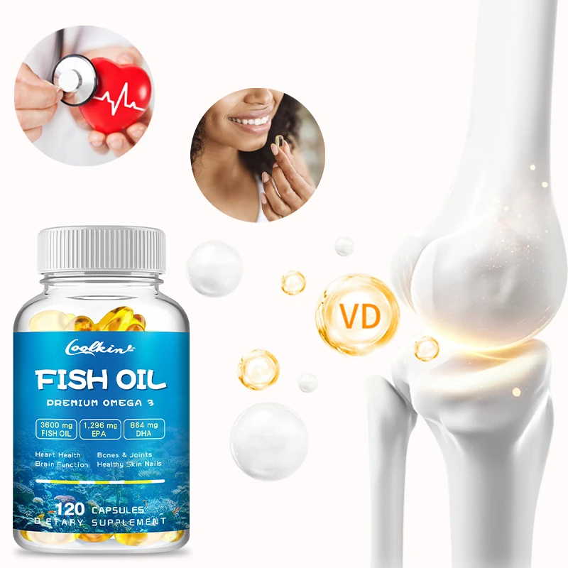 Omega-3 Fish Oil Capsules - Rich in DHA & EPA, Antioxidant, Promotes Cardiovascular and Skin Health,Support Brain Nervous System
Omega-3 Fish Oil Capsules - Rich in DHA & EPA, Antioxidant, Promotes Cardiovascular and Skin Health,Support Brain Nervous System