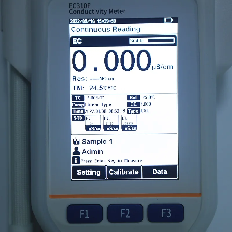 2026EC310F High-Precision Handheld Conductivity Meter with 500 Data Storage & GLP Compliance, for Lab, Field and Process Contro
2026EC310F High-Precision Handheld Conductivity Meter with 500 Data Storage & GLP Compliance, for Lab, Field and Process Contro