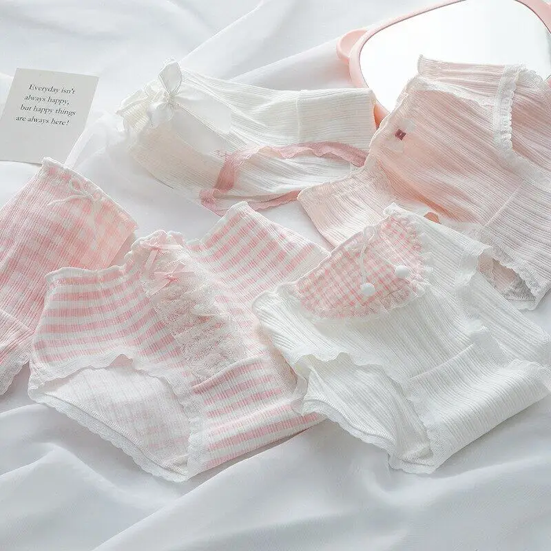 5-6pcs Lot Sexy Lace Panties Women's Cotton Underwear Fashion Girl's Briefs Mid Waist Seamless Underpants Female Lingerie M-XL
5-6pcs Lot Sexy Lace Panties Women's Cotton Underwear Fashion Girl's Briefs Mid Waist Seamless Underpants Female Lingerie M-XL