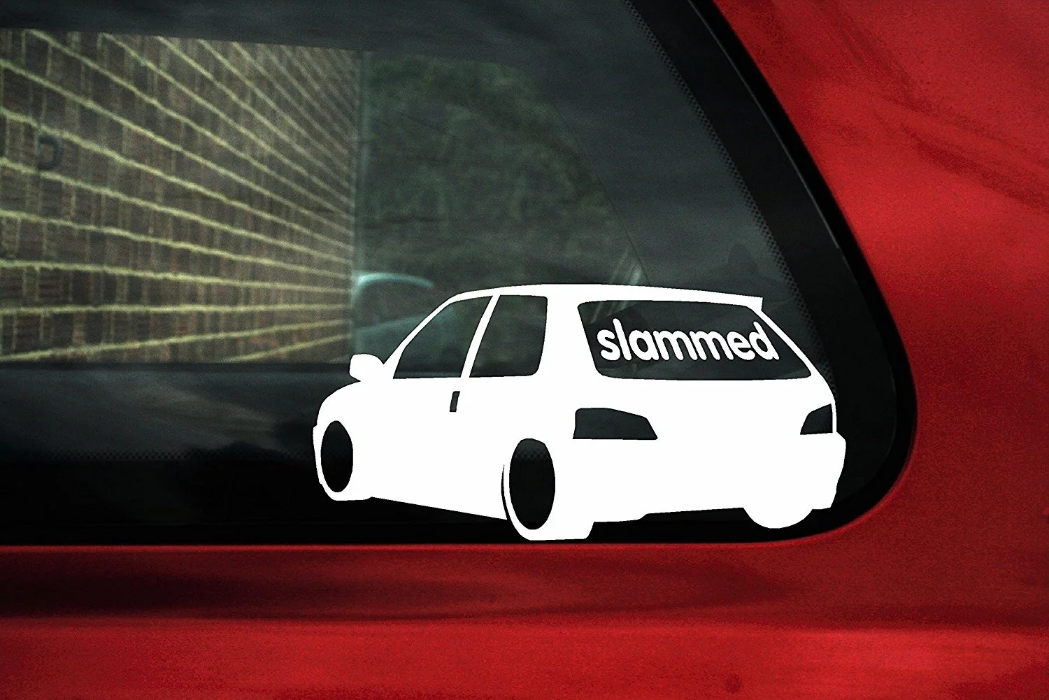 For Peugeot 106 gti "slammed" lowered car silhouette sticker / decal Car Styling
For Peugeot 106 gti "slammed" lowered car silhouette sticker / decal Car Styling