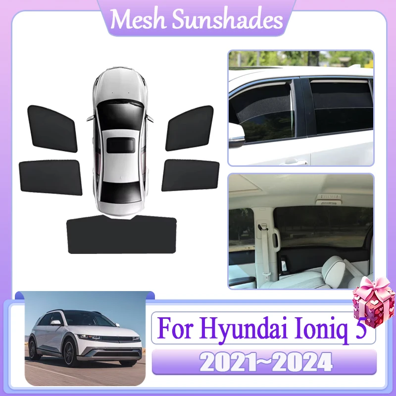 Для Hyundai Ioniq 5 NE 2021 ~ 2024 автомобильная сетка солнцезащитный козырек магнитный солнцезащитный козырек для окна анти-УФ теплоизоляция инструменты аксессуары для конфиденциальности
Для Hyundai Ioniq 5 NE 2021 ~ 2024 автомобильная сетка солнцезащитный козырек магнитный солнцезащитный козырек для окна анти-УФ теплоизоляция инструменты аксессуары для конфиденциальности