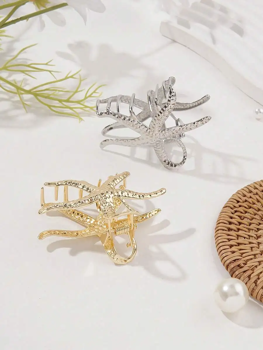 Vintage Metal Starfish Hair Claw Clip For Women Beach Vacation Style Hair Accessory
Vintage Metal Starfish Hair Claw Clip For Women Beach Vacation Style Hair Accessory
