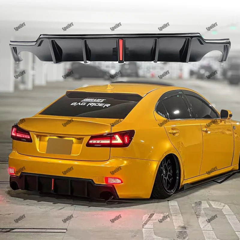 Suitable for Lexus IS250 IS300 IS350 2006-2012 IS glossy black rear lip diffuser with indicator light automotive accessories
Suitable for Lexus IS250 IS300 IS350 2006-2012 IS glossy black rear lip diffuser with indicator light automotive accessories