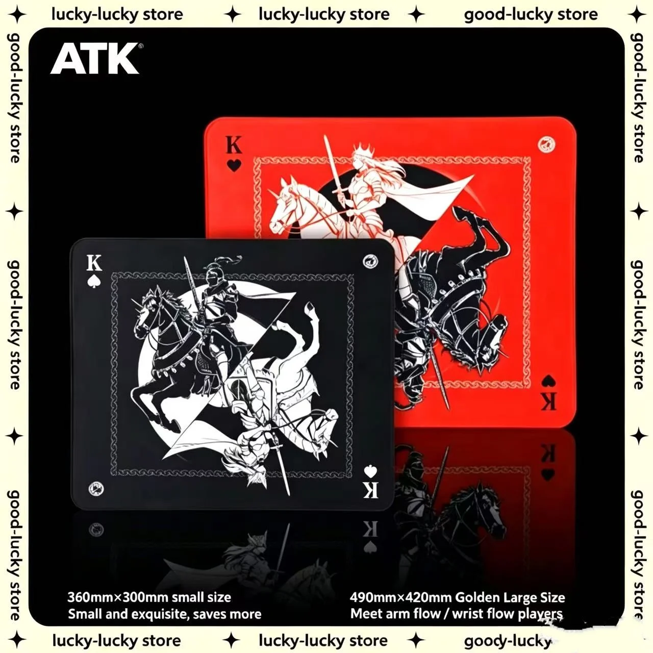 Genuine ATK Warhorse Mousepad Battle Riding Mouse Pad Illustration E-Sports Fps Office Dedicated Fearless Contract Delta Gift
Genuine ATK Warhorse Mousepad Battle Riding Mouse Pad Illustration E-Sports Fps Office Dedicated Fearless Contract Delta Gift