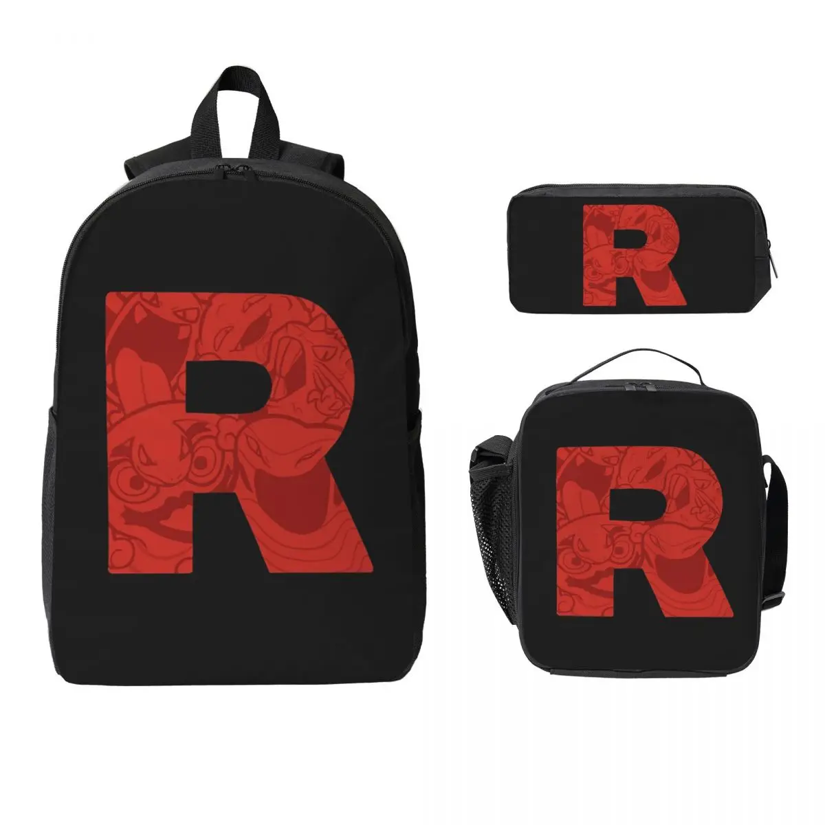 Letter R Team Rocket Logo Backpack Boys Girls BookBag School Bag Computer Shoulder Bags 3ps Insulated Lunch Bag Pencil Case
Letter R Team Rocket Logo Backpack Boys Girls BookBag School Bag Computer Shoulder Bags 3ps Insulated Lunch Bag Pencil Case