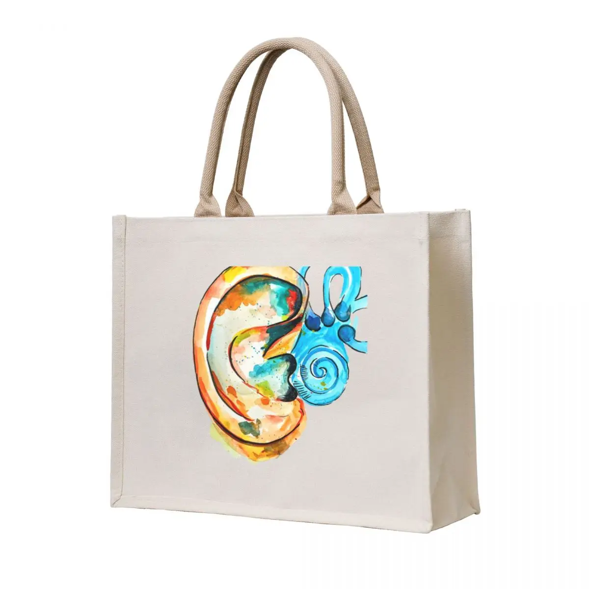 Watercolor Ear Cochlea Art Tote Bag free delivery bags hand bag ladies custom tote bag Women's beach bags 
Watercolor Ear Cochlea Art Tote Bag free delivery bags hand bag ladies custom tote bag Women's beach bags