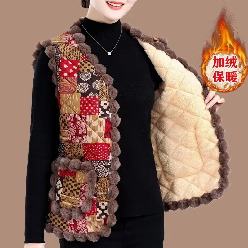 Женский флисовый жилет с цветочным принтом, женский винтажный теплый флисовый жилет, осень-зима 2022, плотный и теплый хлопковый жилет для мам, верхняя одежда, пальто
Женский флисовый жилет с цветочным принтом, женский винтажный теплый флисовый жилет, осень-зима 2022, плотный и теплый хлопковый жилет для мам, верхняя одежда, пальто