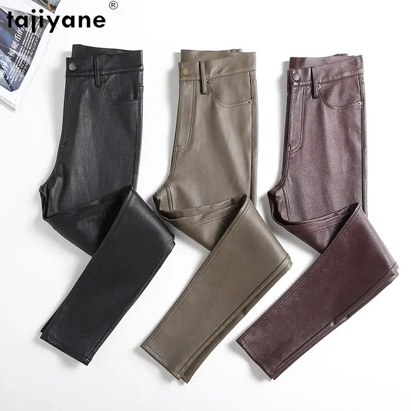 High Waist Winter Pants Long Genuine Leather Trousers Women Small Foot Pants Streetwear Women Trousers Korean Slim Pants
High Waist Winter Pants Long Genuine Leather Trousers Women Small Foot Pants Streetwear Women Trousers Korean Slim Pants