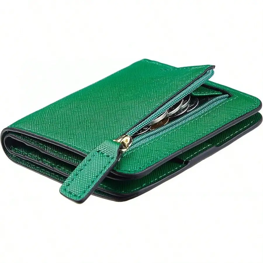 Women's Small Slim Leather Wallet With RFID, Compact Bifold Wallet With ID Window
Women's Small Slim Leather Wallet With RFID, Compact Bifold Wallet With ID Window