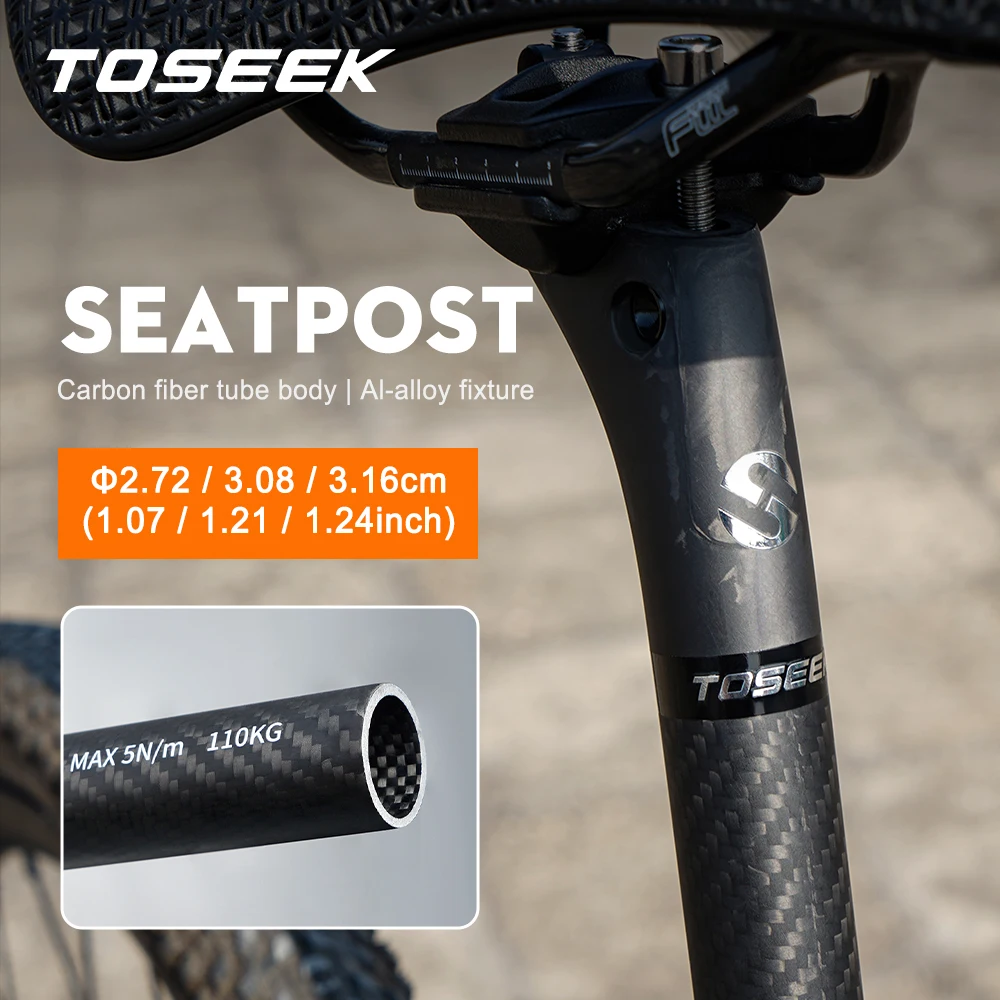 Новый карбоновый подседельный штырь TOSEEK 3K для горных и шоссейных велосипедов, MTB, 27.2/30.8/31.6 мм, с вылетом 20 мм
Новый карбоновый подседельный штырь TOSEEK 3K для горных и шоссейных велосипедов, MTB, 27.2/30.8/31.6 мм, с вылетом 20 мм