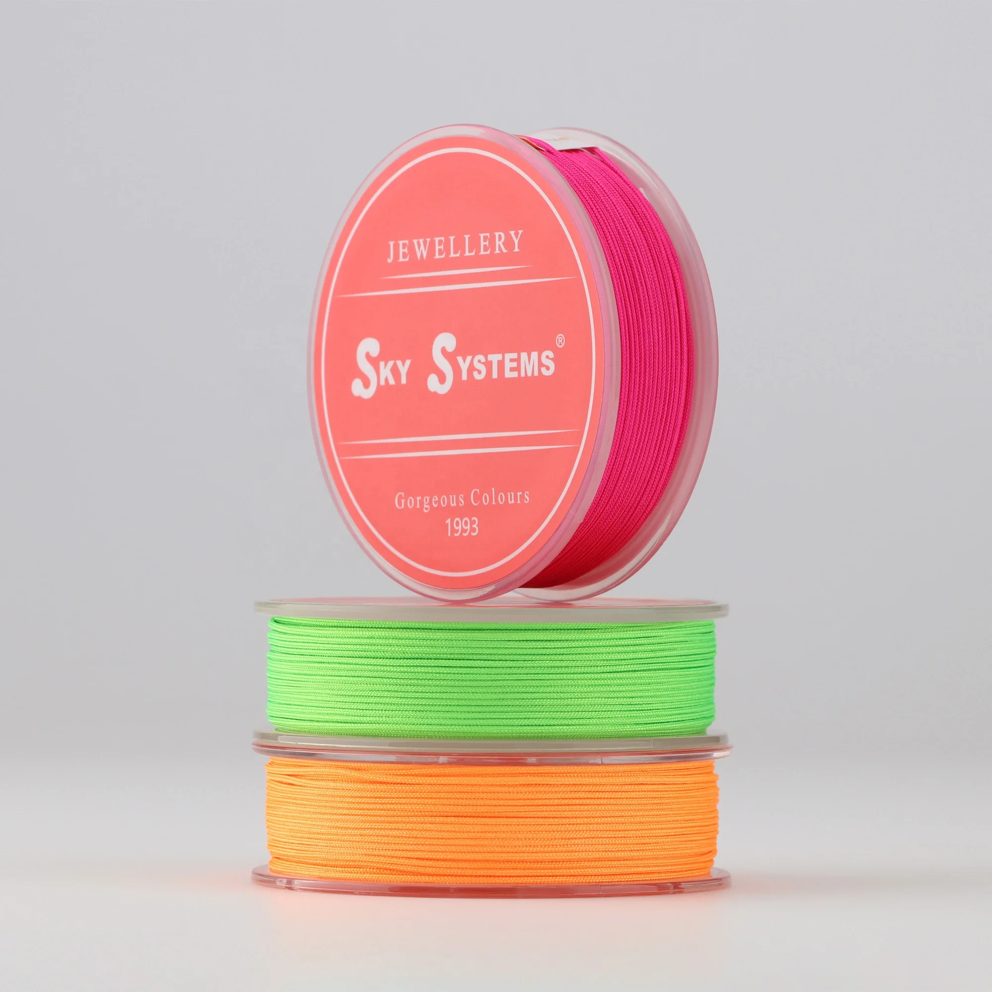 SKY T2 Jewelry Cord Jewelry Accessories Bracelet Necklace Material Chinese Knot Jade Thread Fluorescent Color
SKY T2 Jewelry Cord Jewelry Accessories Bracelet Necklace Material Chinese Knot Jade Thread Fluorescent Color