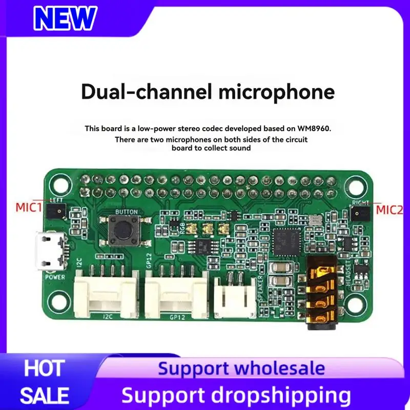 Подходит для Raspberry Pi2/3B/4B, модуль интеллектуального распознавания речи 2, плата расширения микрофонной массивы
Подходит для Raspberry Pi2/3B/4B, модуль интеллектуального распознавания речи 2, плата расширения микрофонной массивы
