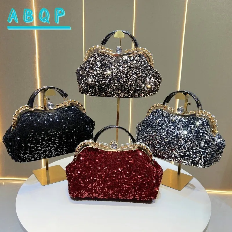 New Evening Handbag Luxury Brand Sequined Diamond Dinner Party Handbag Fashion Diamond Shiny Women's Shoulder Crossbody Bag
New Evening Handbag Luxury Brand Sequined Diamond Dinner Party Handbag Fashion Diamond Shiny Women's Shoulder Crossbody Bag