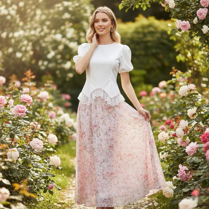 Women's White Blouse Puff Sleeve Lace Trim Top Cinched Waist Peplum Shirt Irregular Hem Short Sleeve Summer Office Chic Wear New
Women's White Blouse Puff Sleeve Lace Trim Top Cinched Waist Peplum Shirt Irregular Hem Short Sleeve Summer Office Chic Wear New