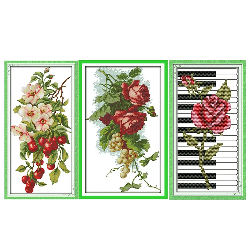 Rose on The Piano 11CT14CT Handmade Cross Stitch Kits Printed Pattern Craft DMC On Fabric Sewing Needlework Embroidery Set Decor
Rose on The Piano 11CT14CT Handmade Cross Stitch Kits Printed Pattern Craft DMC On Fabric Sewing Needlework Embroidery Set Decor