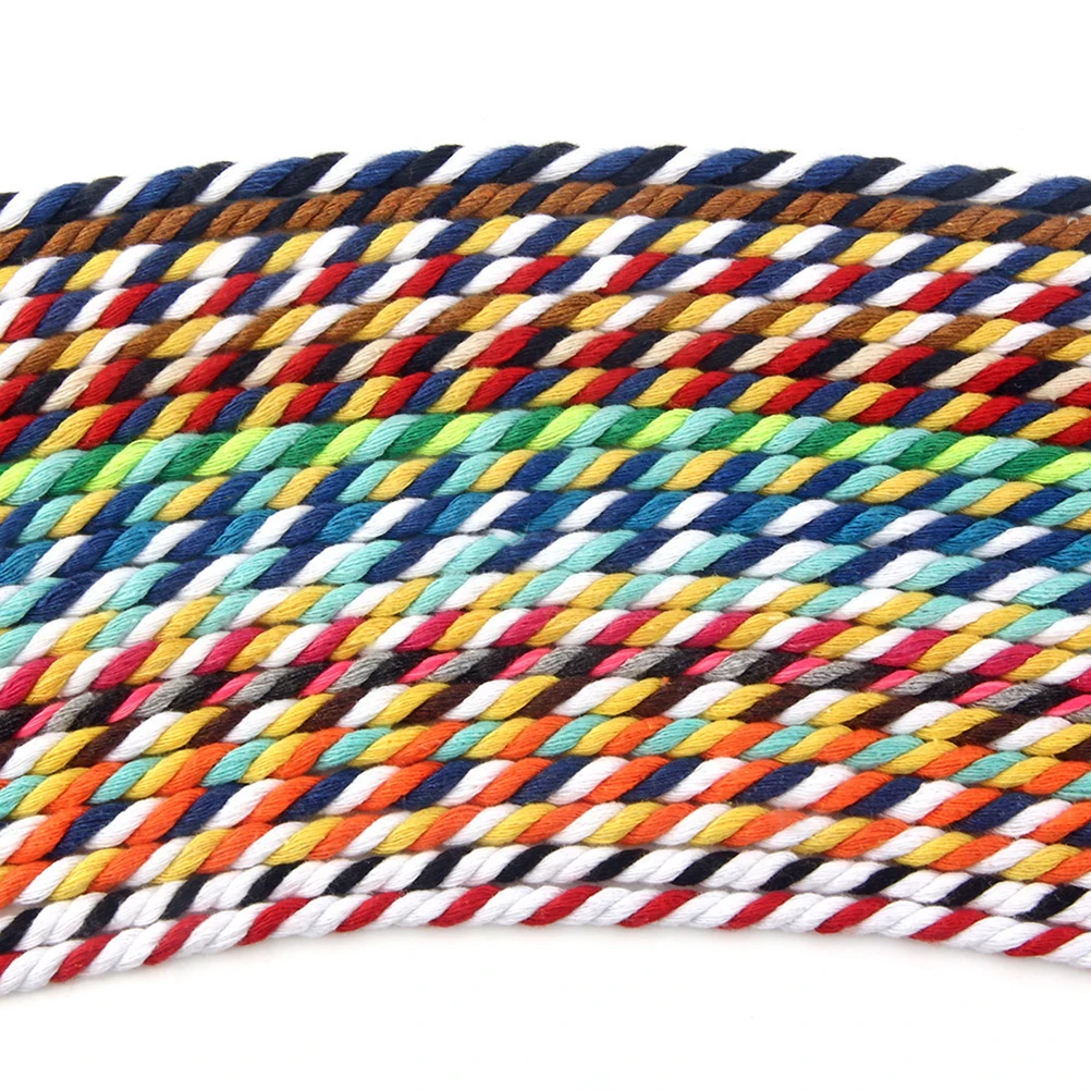 100m Multicolor 3-Ply Twisted Cotton Rope Super Cotton Cord String for DIY Arts & Crafts Decoration Bundling 6mm (Orange & Sky B
100m Multicolor 3-Ply Twisted Cotton Rope Super Cotton Cord String for DIY Arts & Crafts Decoration Bundling 6mm (Orange & Sky B